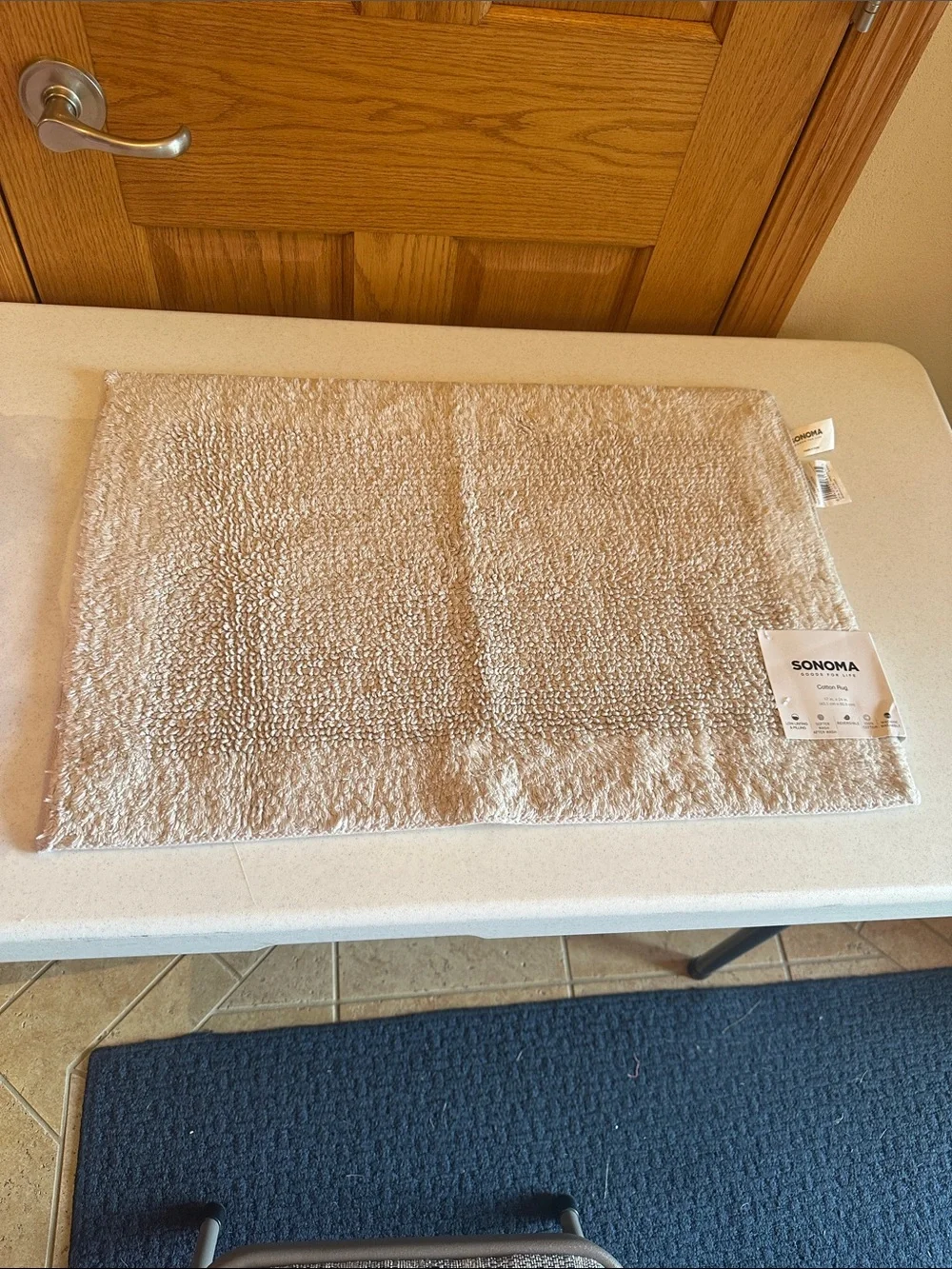 SONOMA Plush Bath Mat in Beige